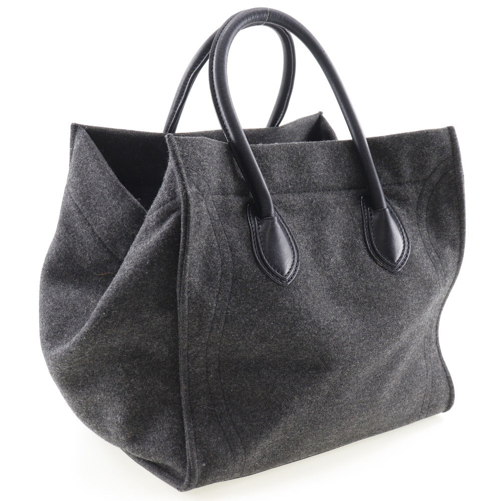 CELINE Tote Bag felt gray Luggage phantom Women