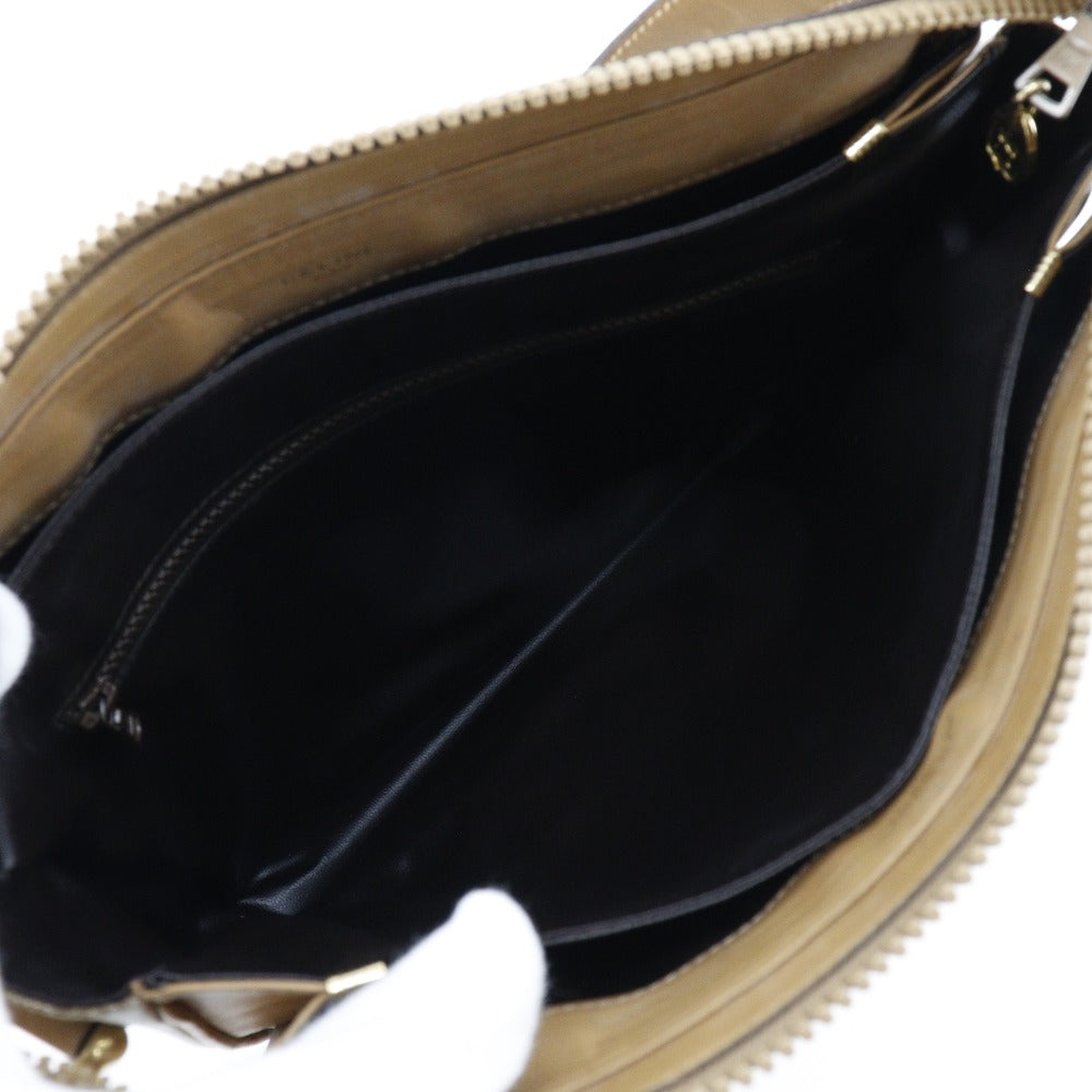 CELINE Shoulder Bag PVC beige Macadam Women