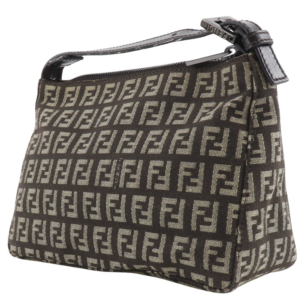 FENDI Pouch 8N0001 canvas Brown Mini bag Accessory pouch Zucchino Women