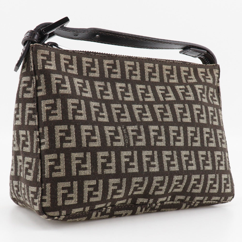 FENDI Pouch 8N0001 canvas Brown Mini bag Accessory pouch Zucchino Women