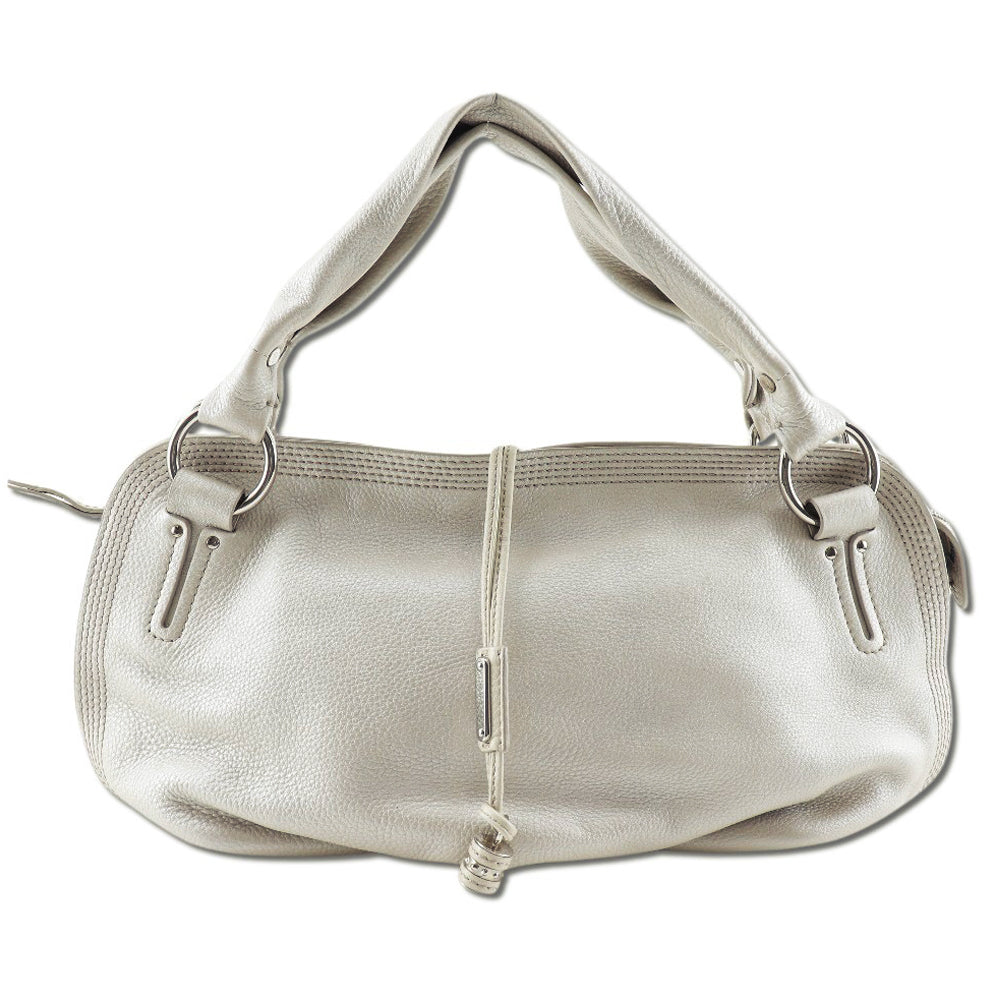 CELINE Shoulder Bag Calfskin beige Women