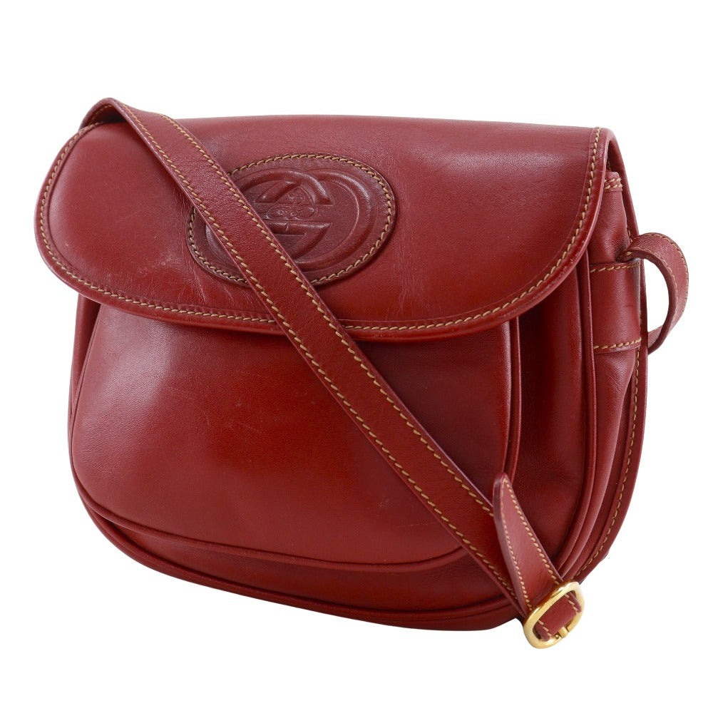 Gucci Interlocking G Calf Shoulder Bag