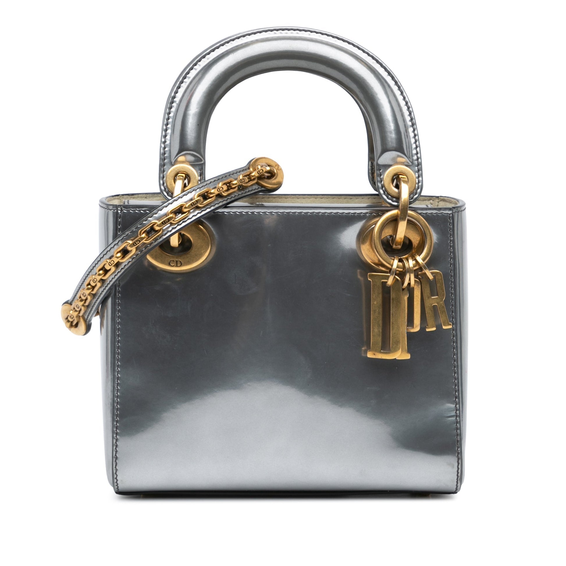 Dior Lady Dior Chain Leather Handbag
