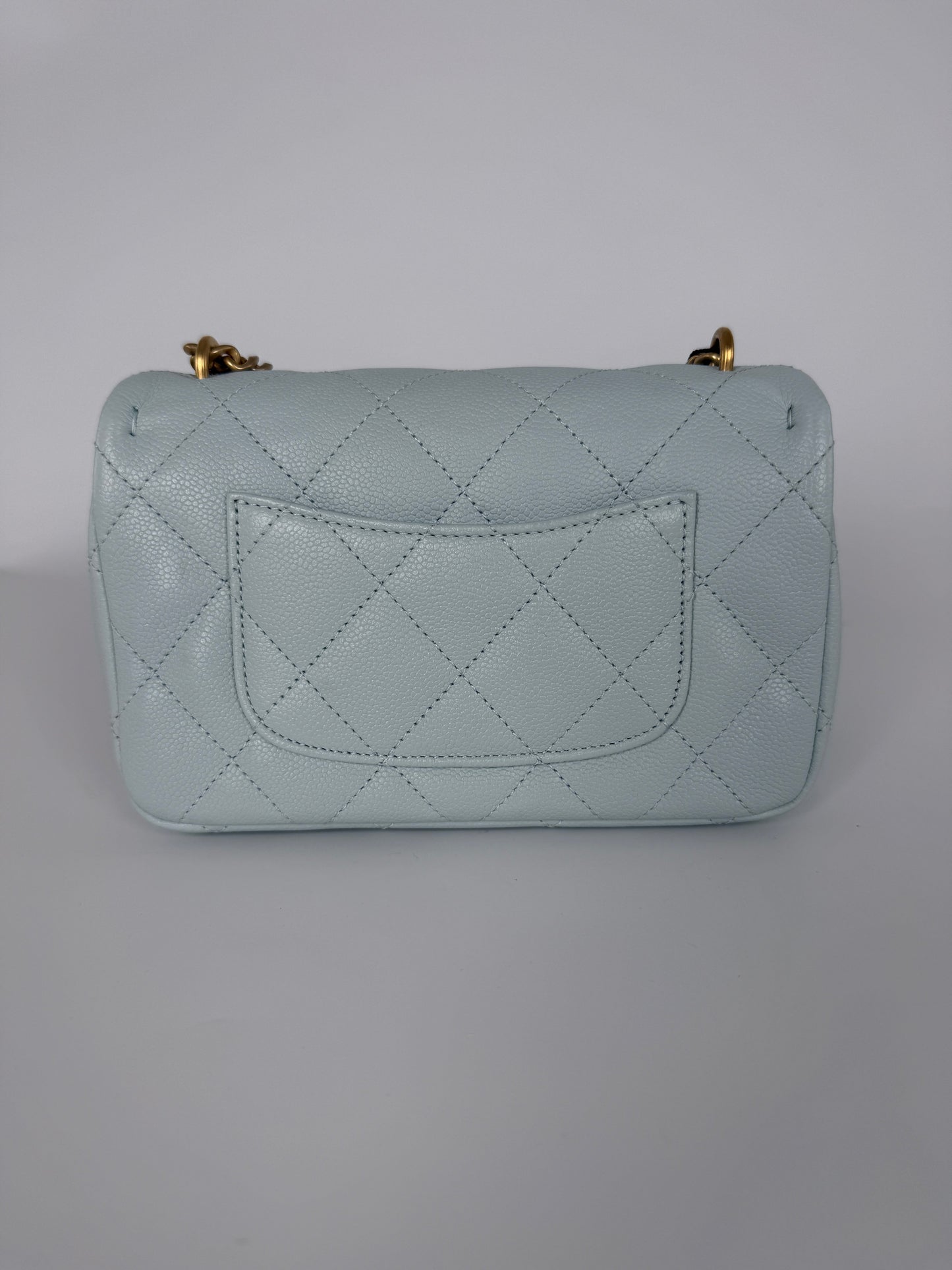 Chanel Mini Rectangular Sweetheart Quilted Caviar Flap Bag - Rovelle Bags