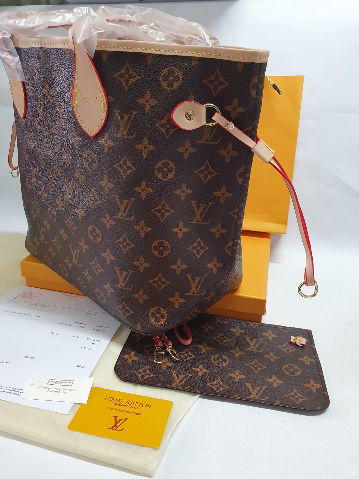 Louis Vuitton Neverfull Monogram Canvas Handbag