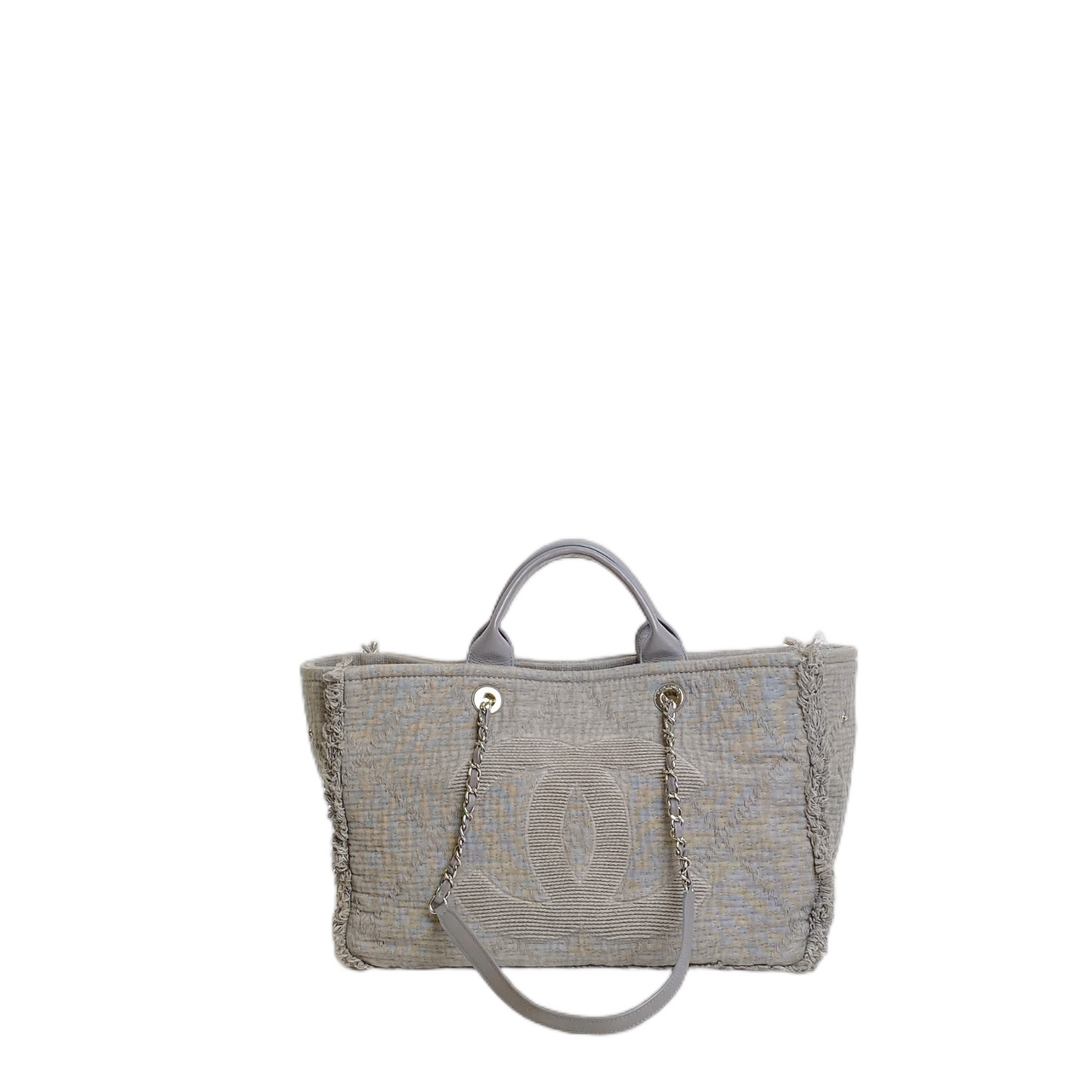 Chanel DEAVILLE TOTE IN GREY Tote Bag - Rovelle Bags