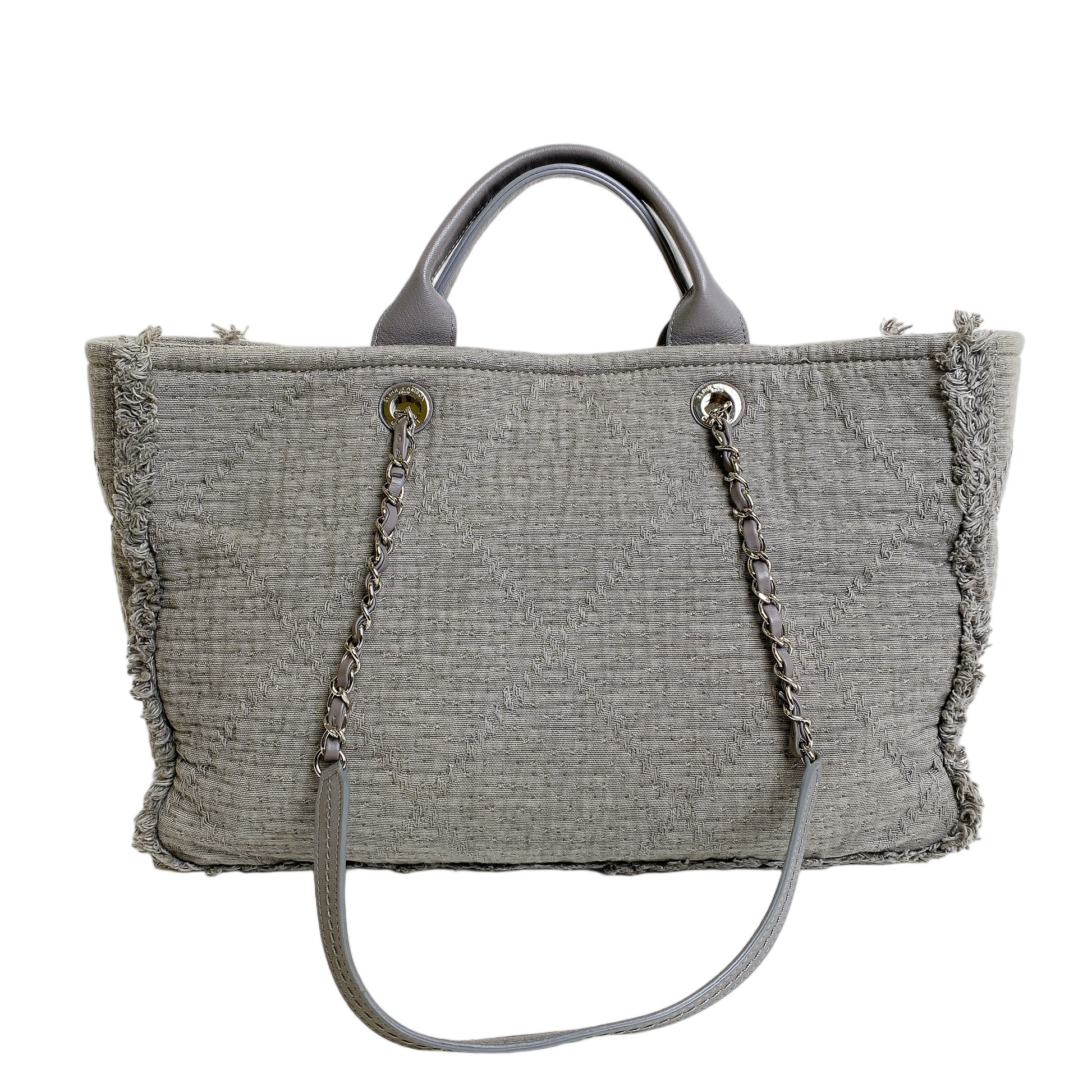 Chanel DEAVILLE TOTE IN GREY Tote Bag - Rovelle Bags
