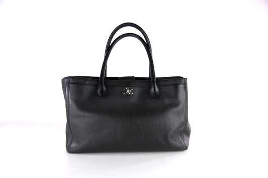 Chanel Black Executive Cerf Shopping Tote Tote Bag - Rovelle Bags