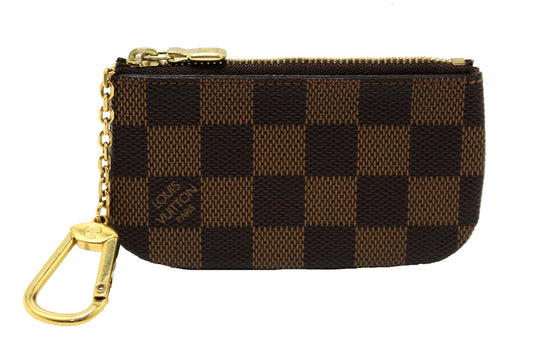 LOUIS VUITTON Louis Vuitton Damier Ebene Canvas Key Pouch | Italystation.com - Shop Now at italystation.com