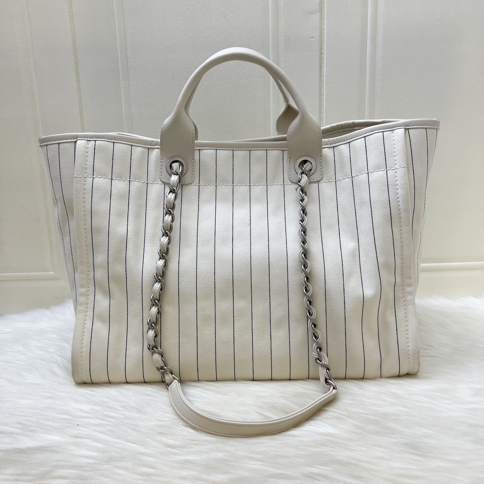 Chanel Medium / Large Deauville Tote Tote Bag - Rovelle Bags