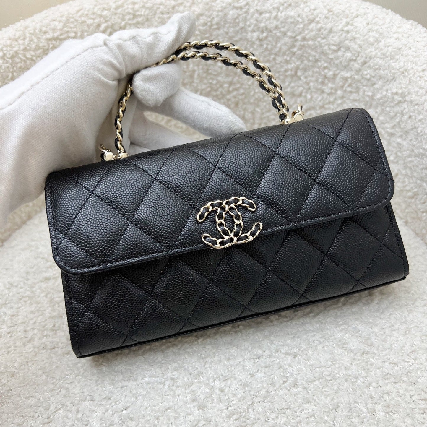 Chanel 25S Top Handle Kelly Clutch Clutch Bag - Rovelle Bags