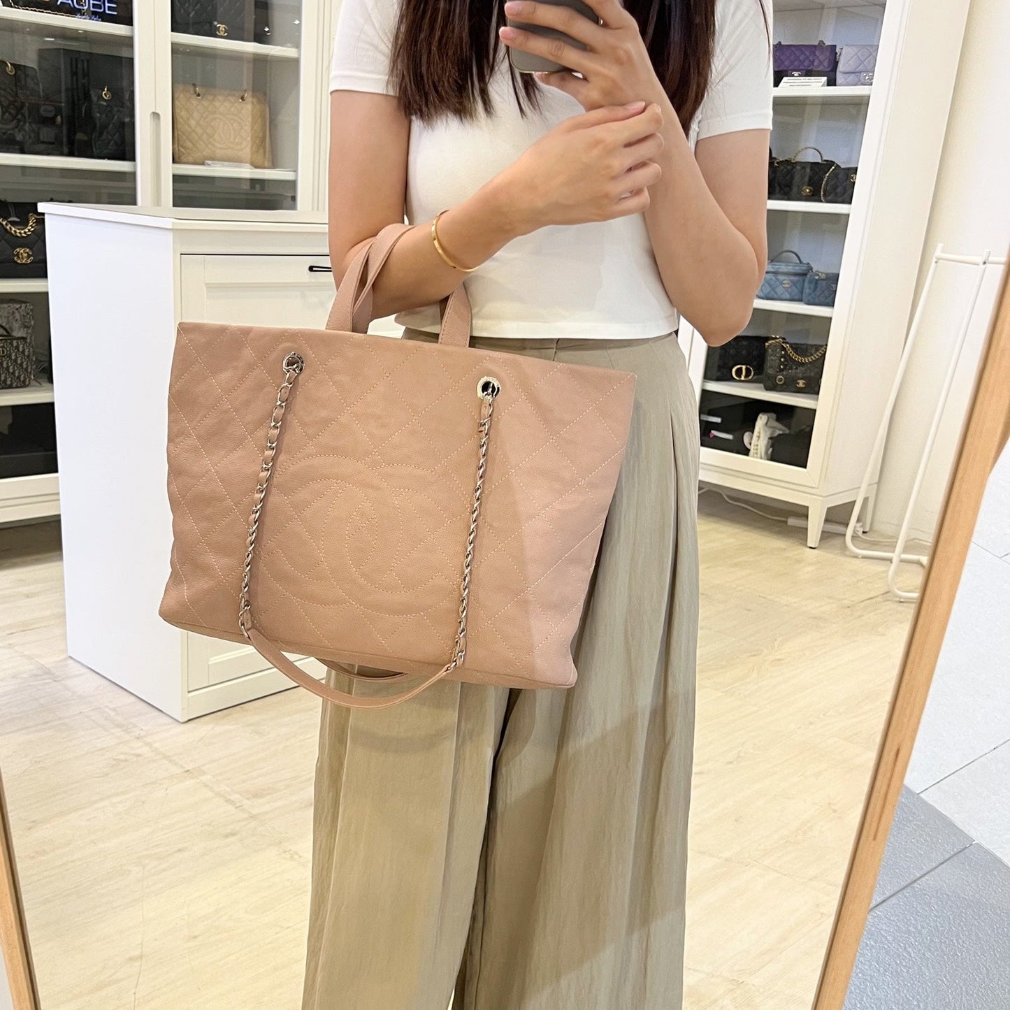 Chanel Large Quilted Tote Tote Bag - Rovelle Bags