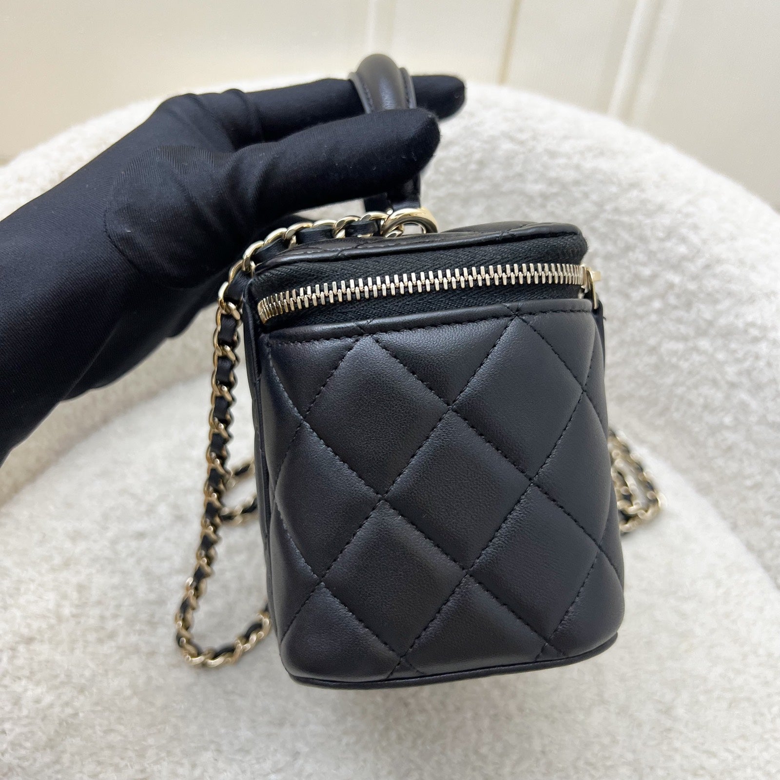 Chanel Top Handle Small Vanity in Handbag - Rovelle Bags