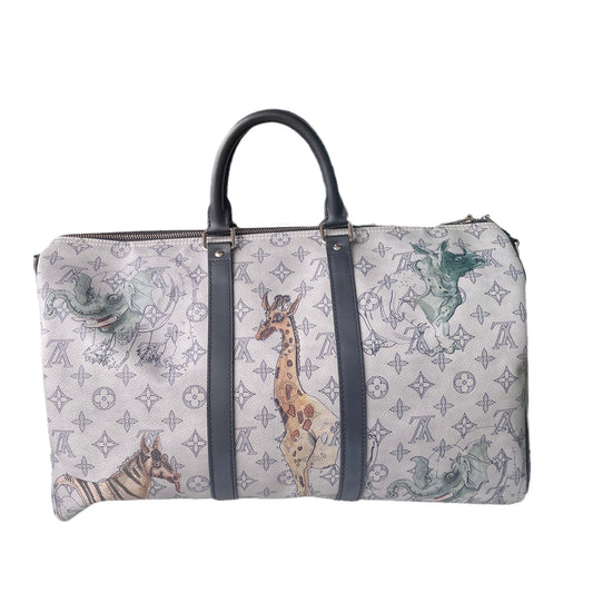 Louis Vuitton x Chapman Brothers Keepall 45 Bandouliere Zoo/Giraffe