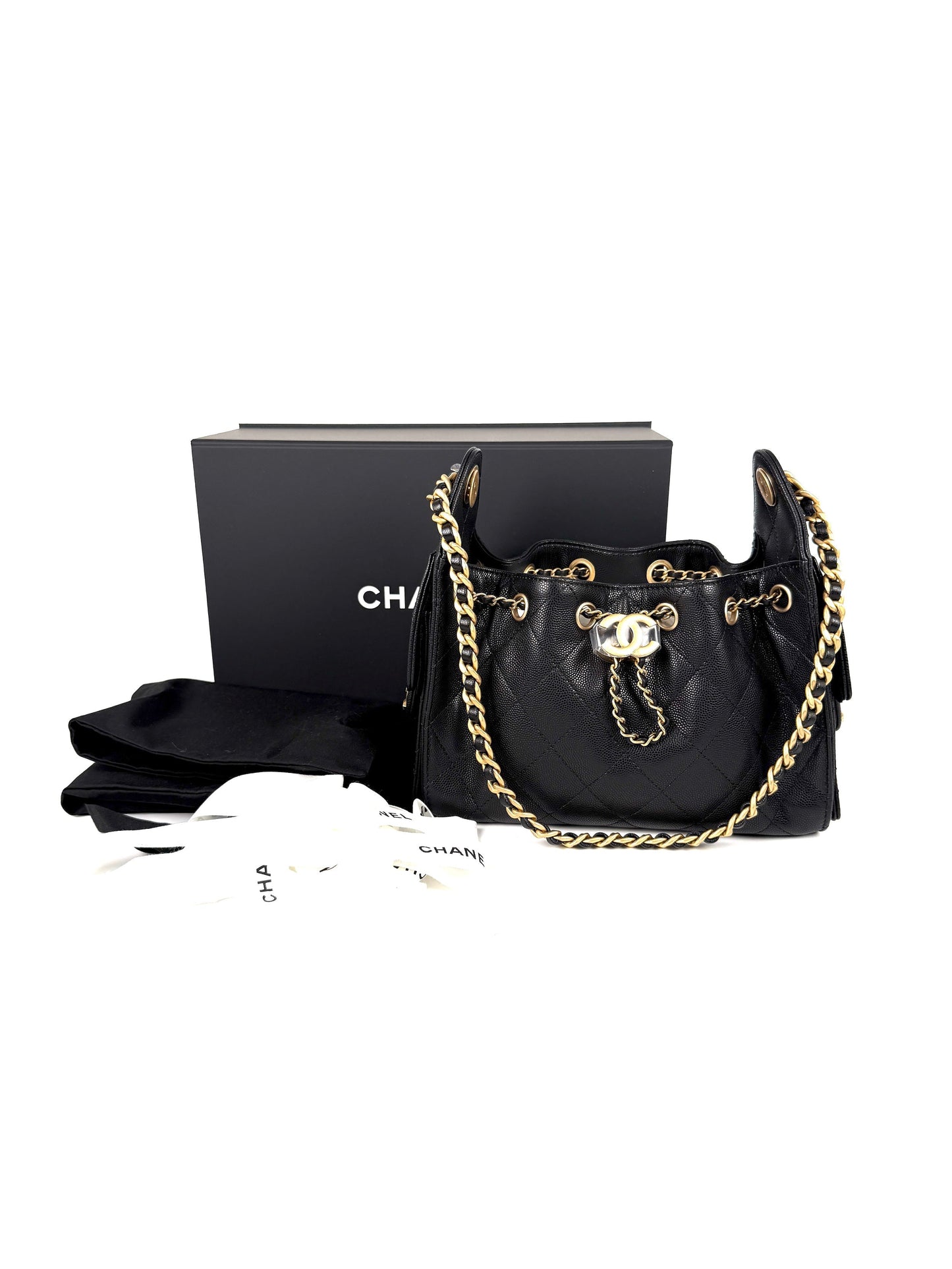 Chanel New CHANEL 25 Mini Black Shoulder Bag - Rovelle Bags