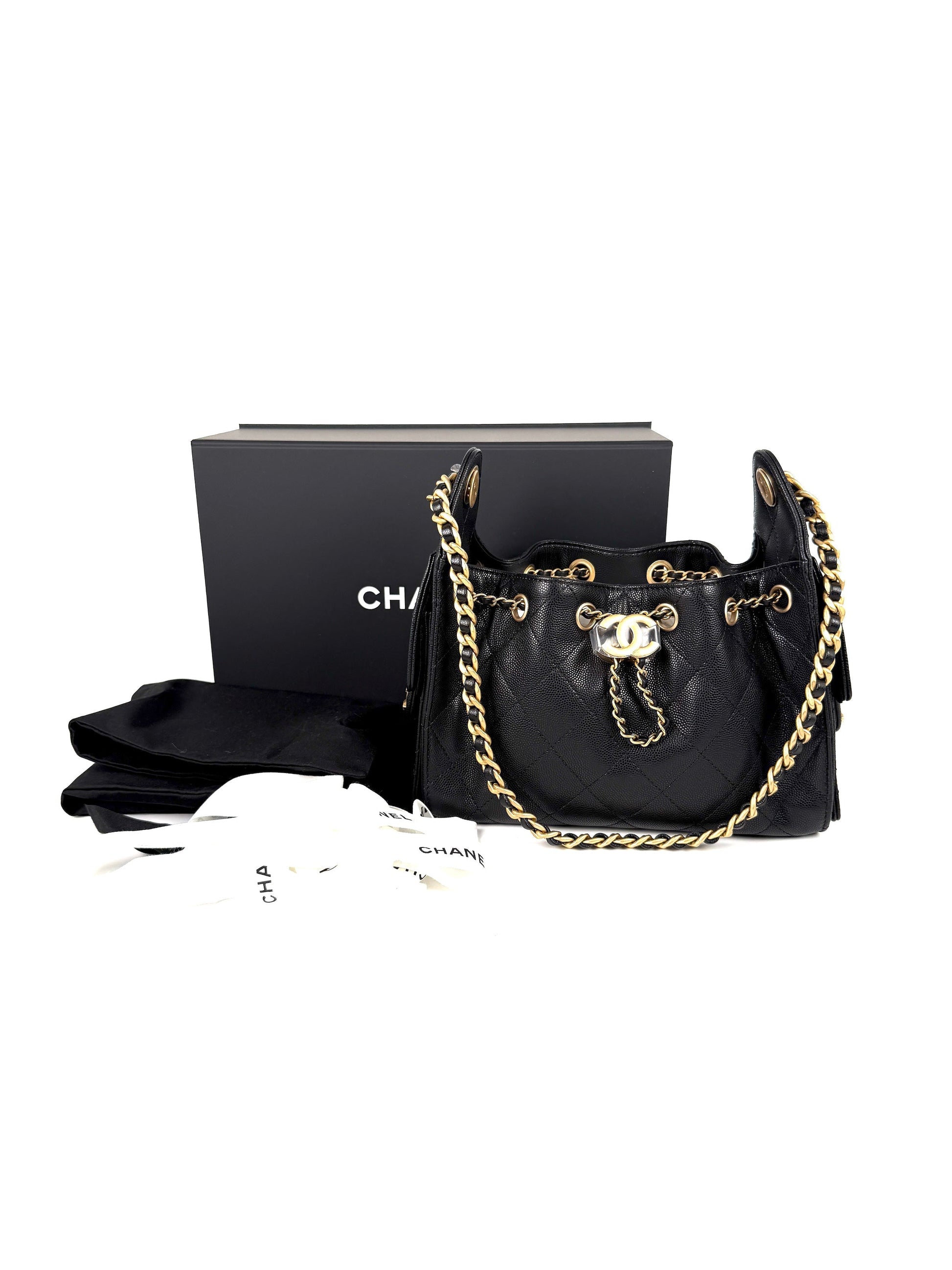 Chanel New CHANEL 25 Mini Black Shoulder Bag - Rovelle Bags