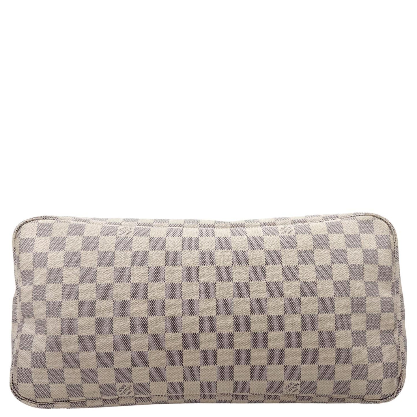 LOUIS VUITTON Neverfull GM Damier Azur Tote Shoulder Bag White
