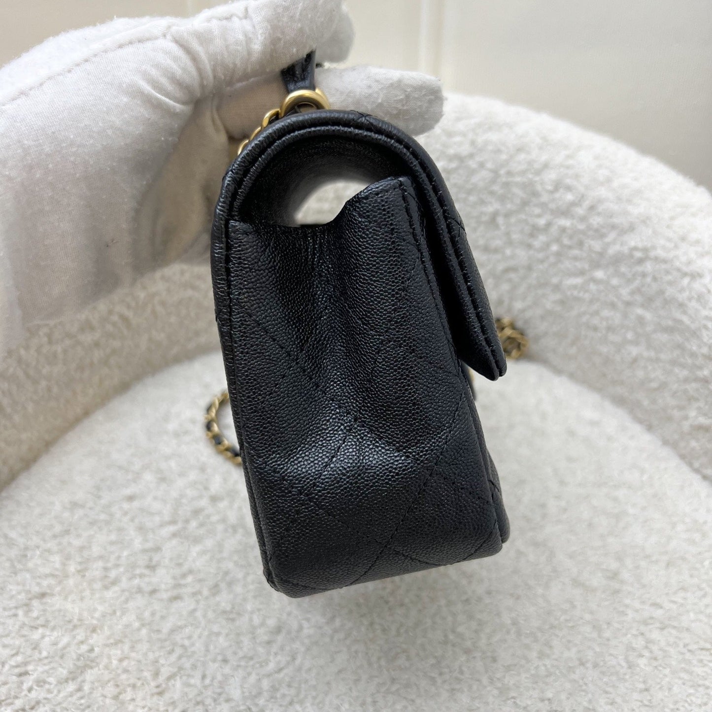 Chanel Top Handle Mini Rectangle Flap Flap Bag - Rovelle Bags