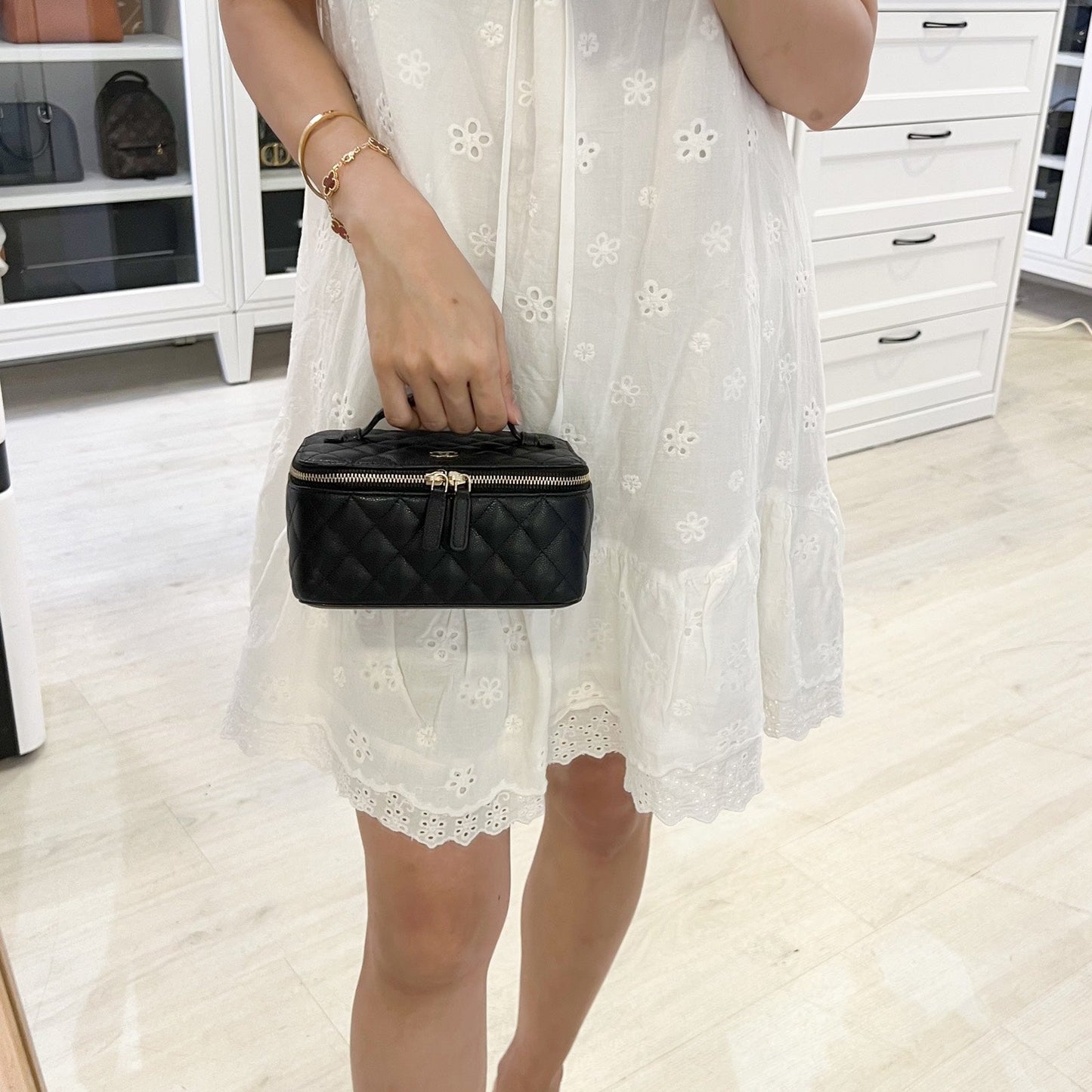 Chanel Jewellery Vanity Case with Top Handbag - Rovelle Bags