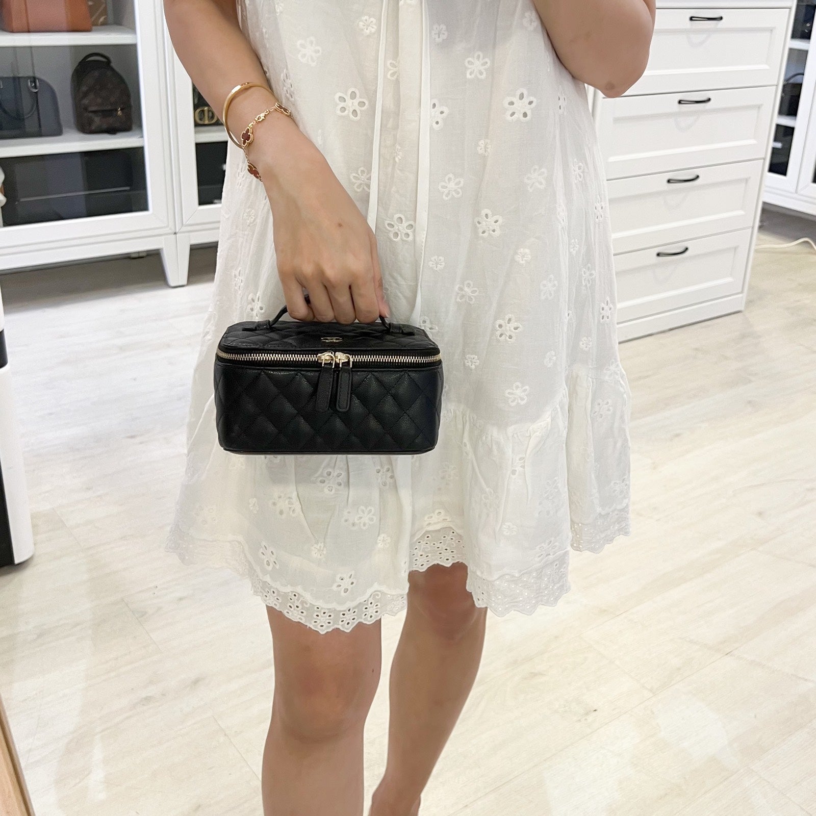 Chanel Jewellery Vanity Case with Top Handbag - Rovelle Bags