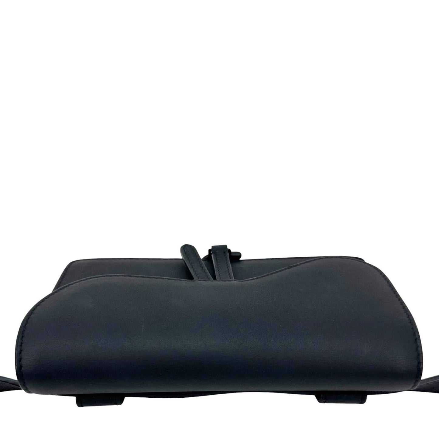 CHRISTIAN DIOR Saddle Ultra Matte Calfskin Leather Belt Pouch Black