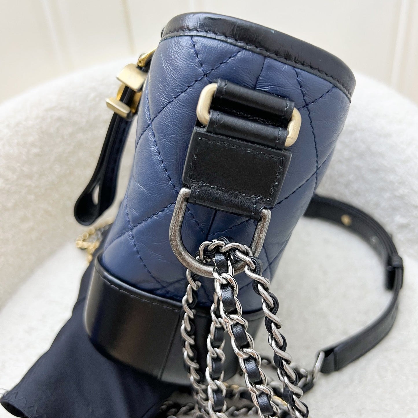 Chanel Small Gabrielle Hobo in Navy Shoulder Bag - Rovelle Bags