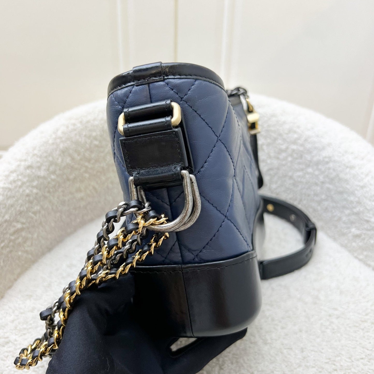 Chanel Small Gabrielle Hobo in Navy Shoulder Bag - Rovelle Bags