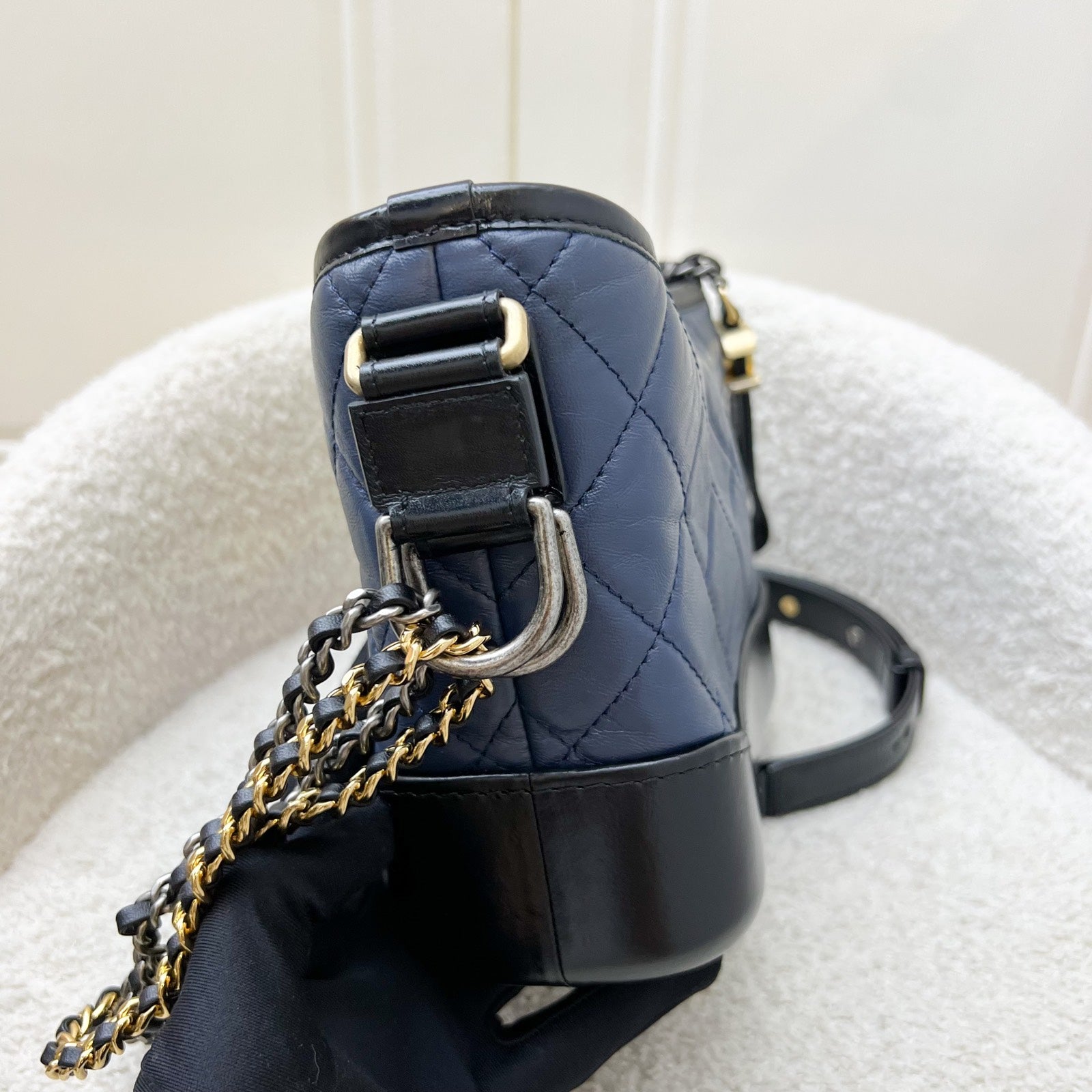 Chanel Small Gabrielle Hobo in Navy Shoulder Bag - Rovelle Bags
