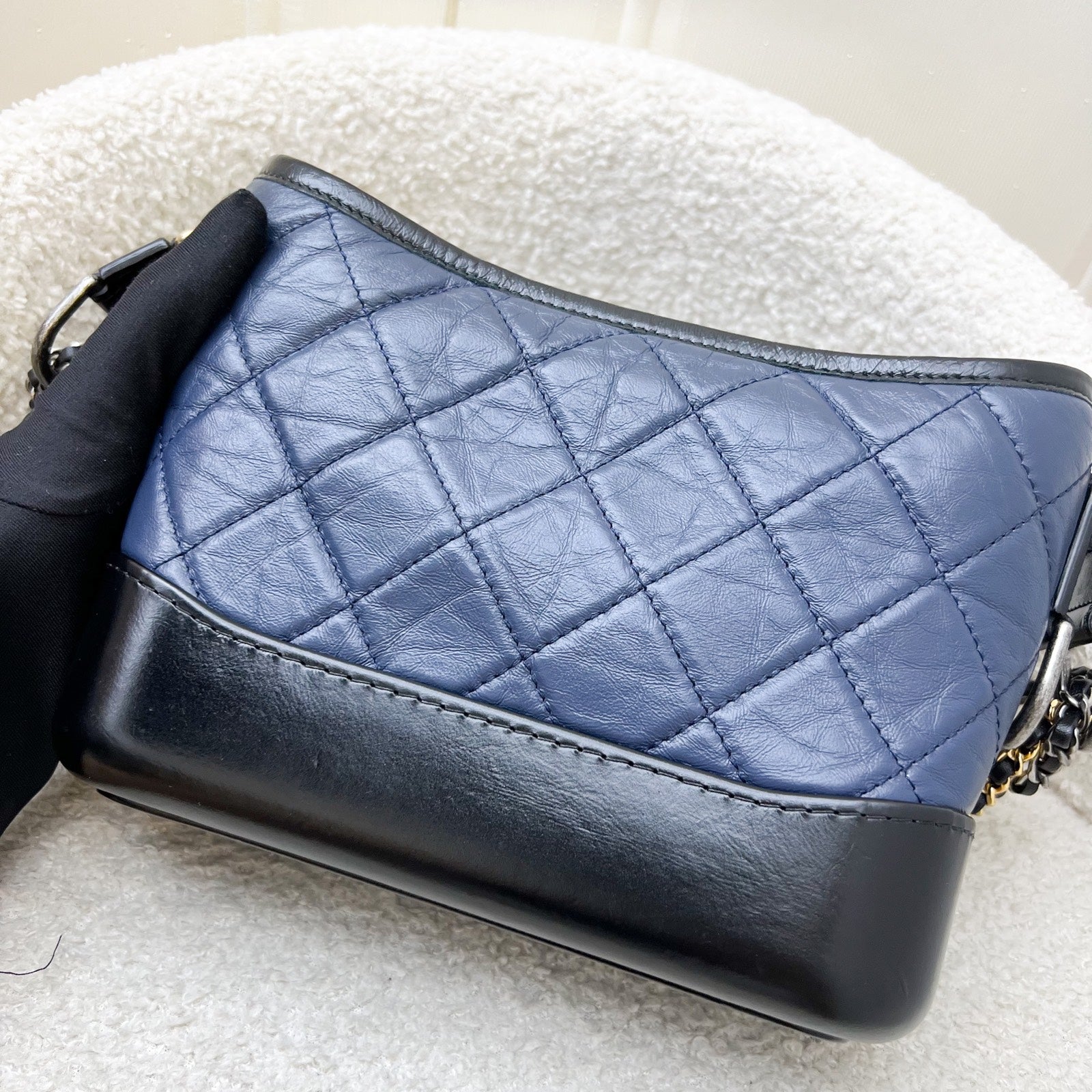 Chanel Small Gabrielle Hobo in Navy Shoulder Bag - Rovelle Bags
