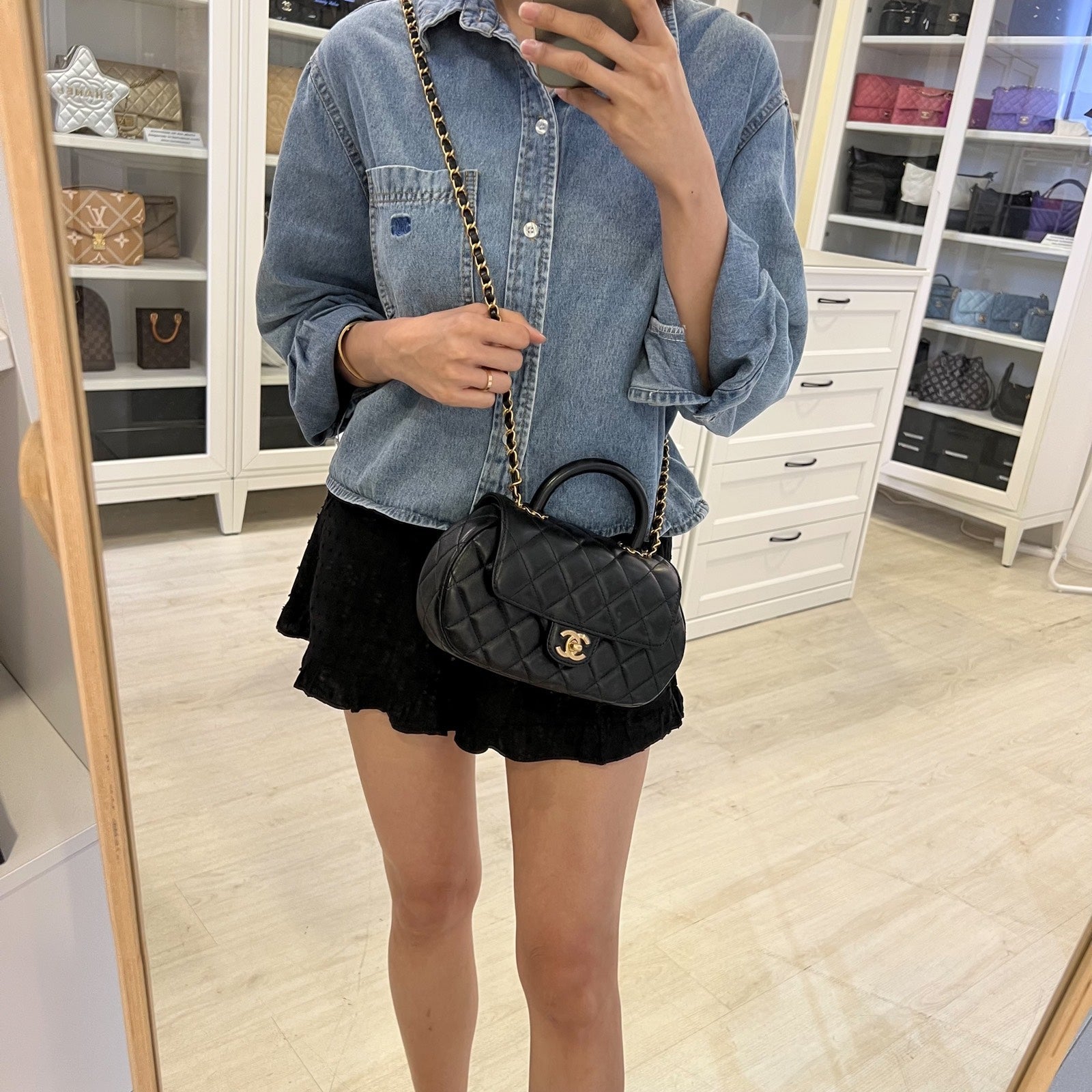 Chanel 24C Top Handle Flap Flap Bag - Rovelle Bags