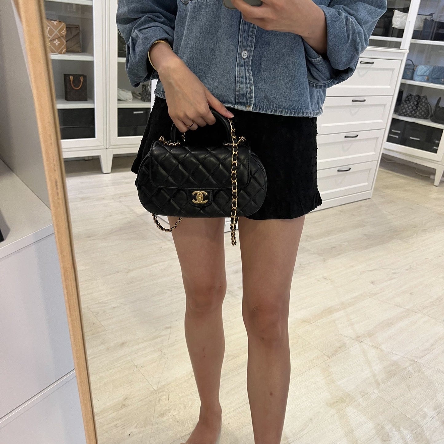 Chanel 24C Top Handle Flap Flap Bag - Rovelle Bags