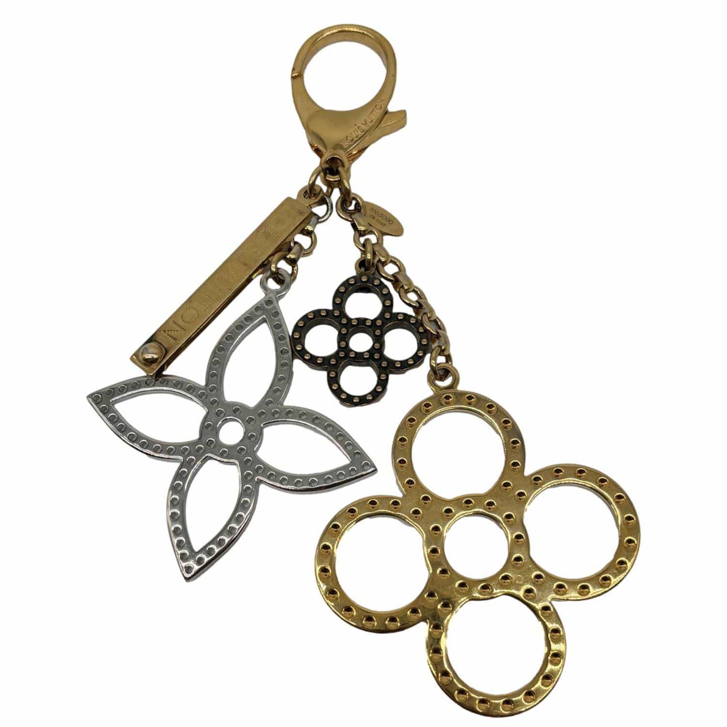 LOUIS VUITTON Tapage Metal Key Holder Bag Charm Gold