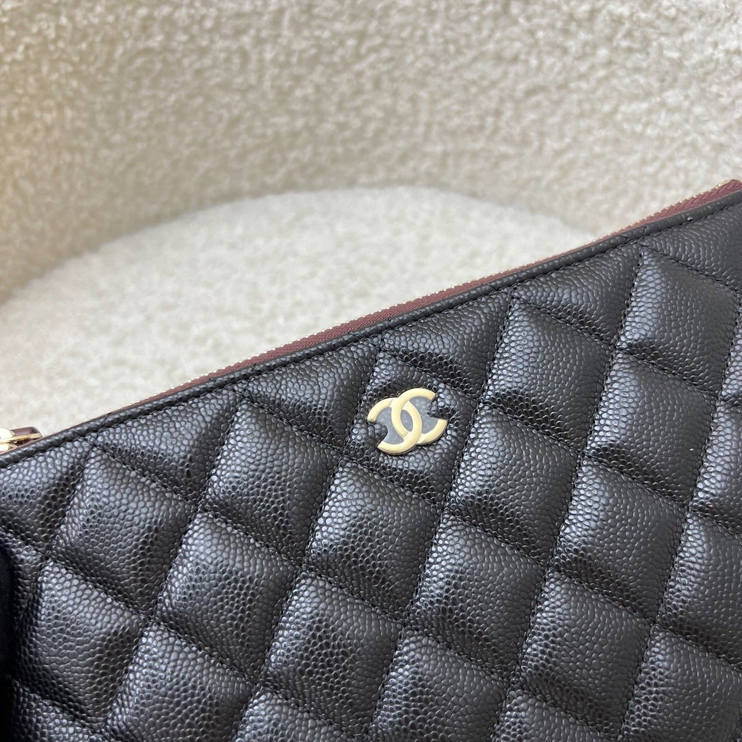 Chanel Classic Small O-Case Pouch in Clutch Bag - Rovelle Bags