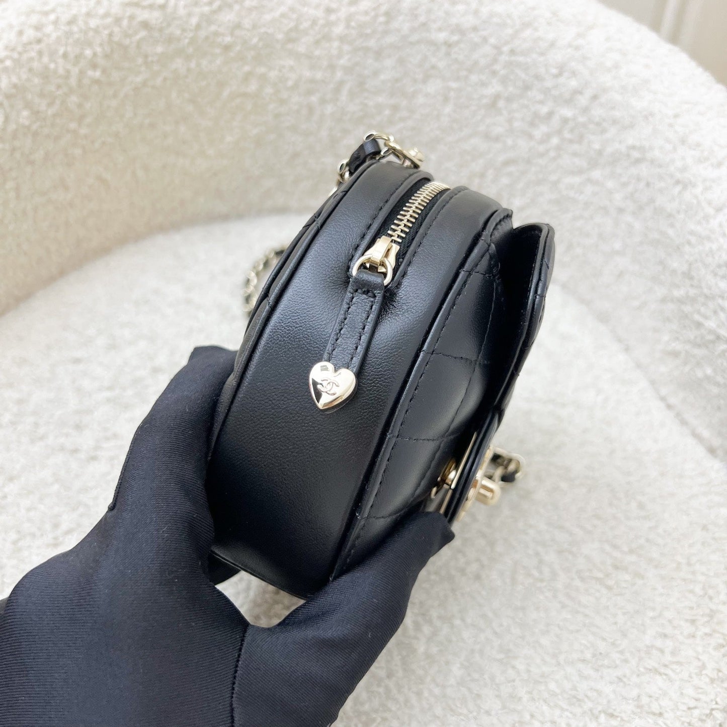 Chanel Mini Heart Clutch with Chain Clutch Bag - Rovelle Bags