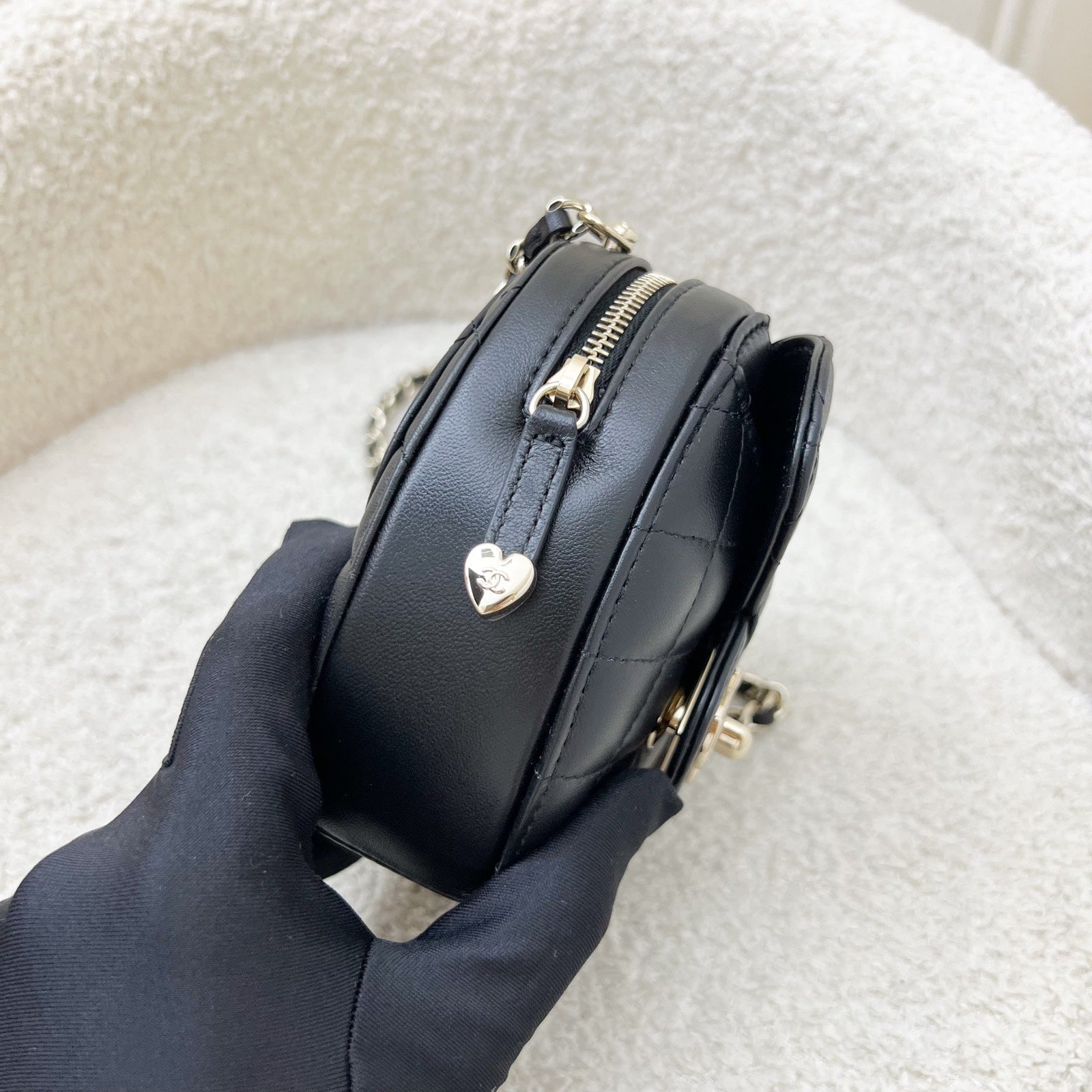 Chanel Mini Heart Clutch with Chain Clutch Bag - Rovelle Bags