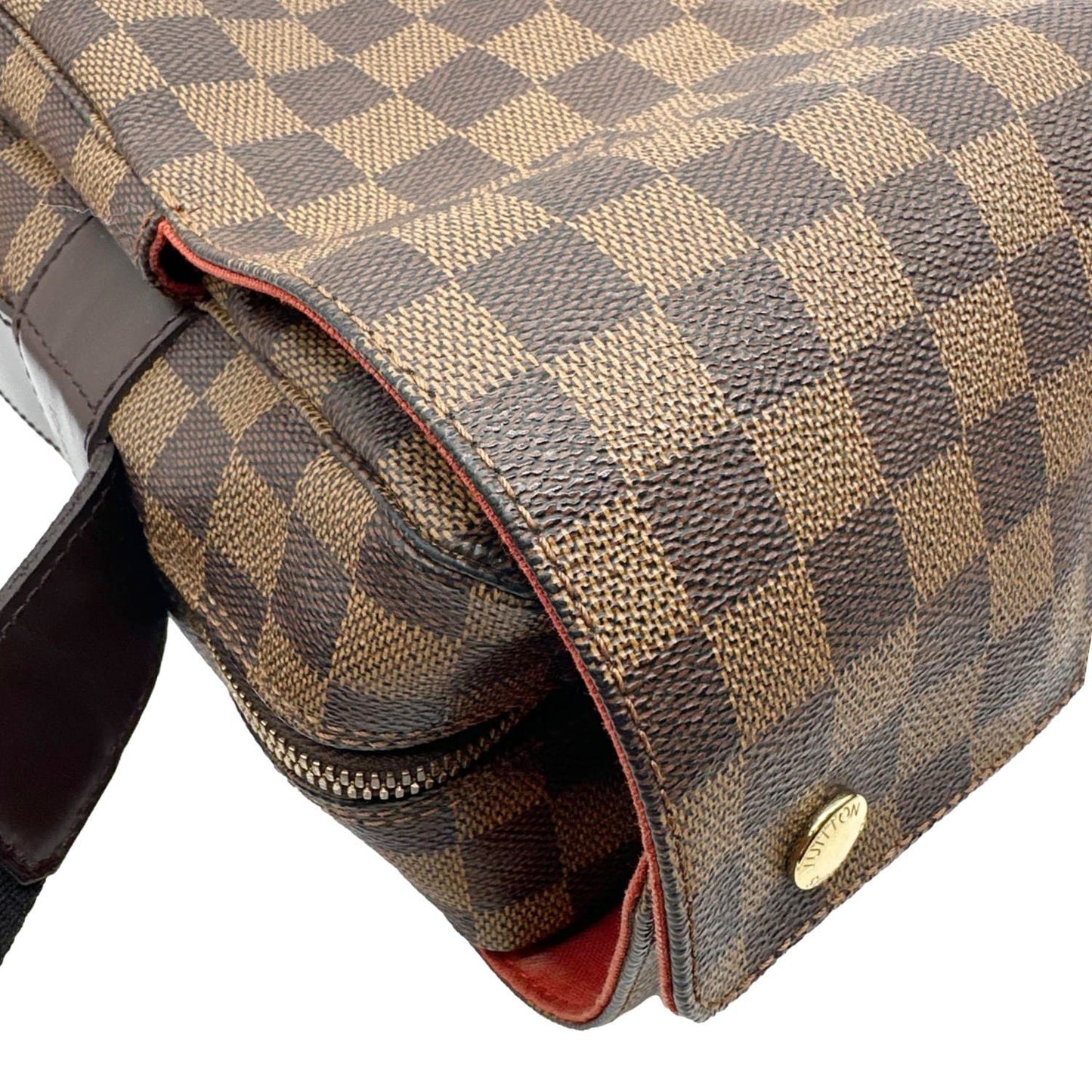 LOUIS VUITTON Naviglio Damier Ebene Messenger Bag Brown