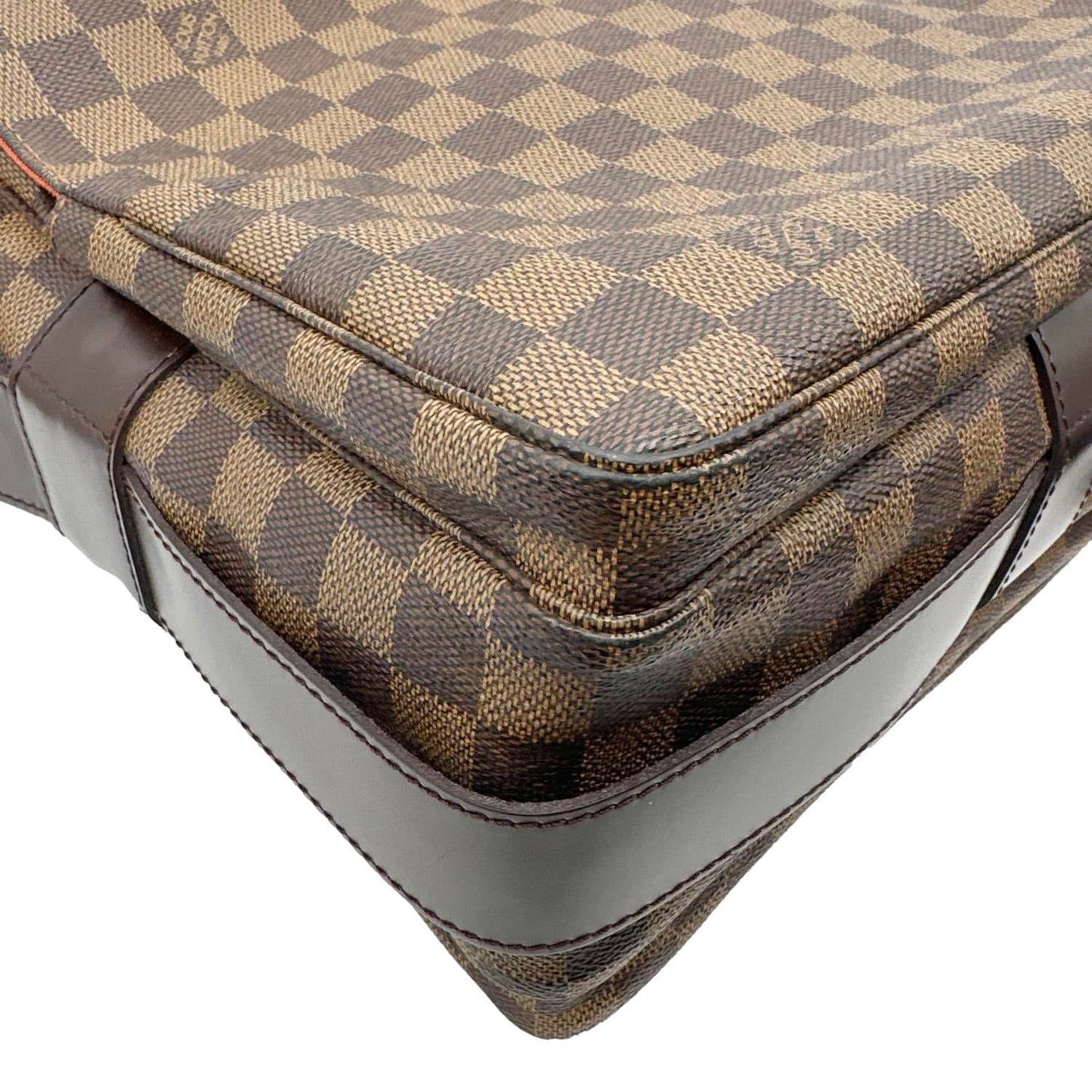 LOUIS VUITTON Naviglio Damier Ebene Messenger Bag Brown
