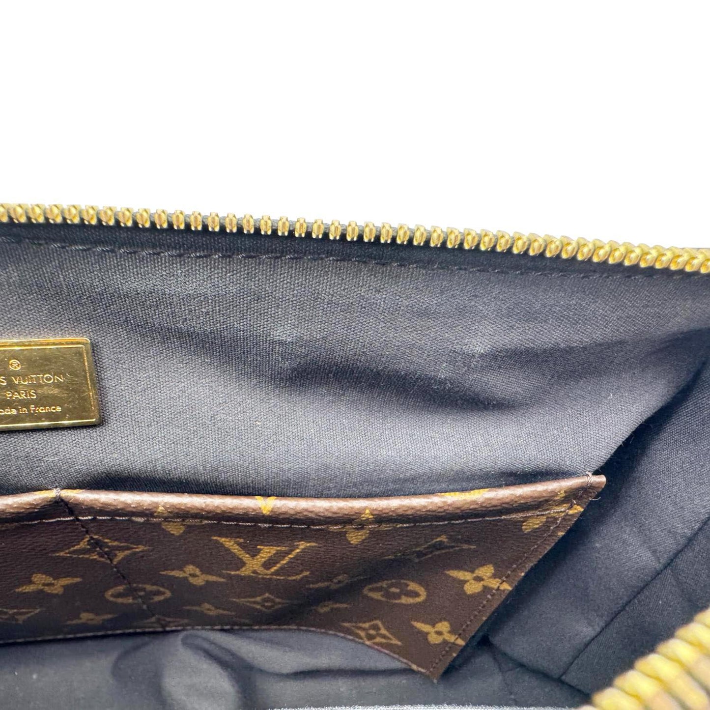 LOUIS VUITTON Miroir Vernis Leather Tote Shoulder Bag Black
