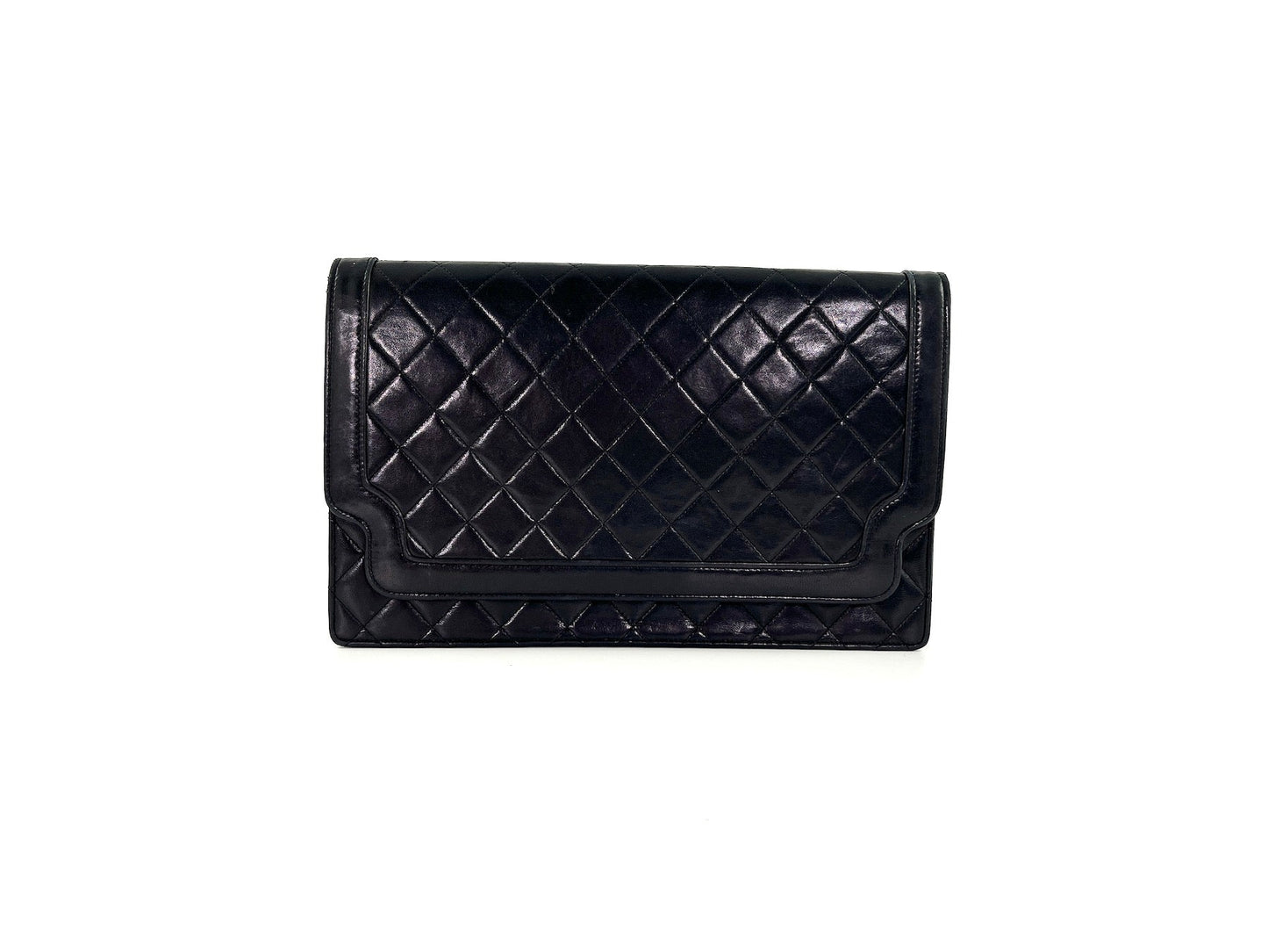 Chanel Black Leather Quilted Flap Flap Bag - Rovelle Bags