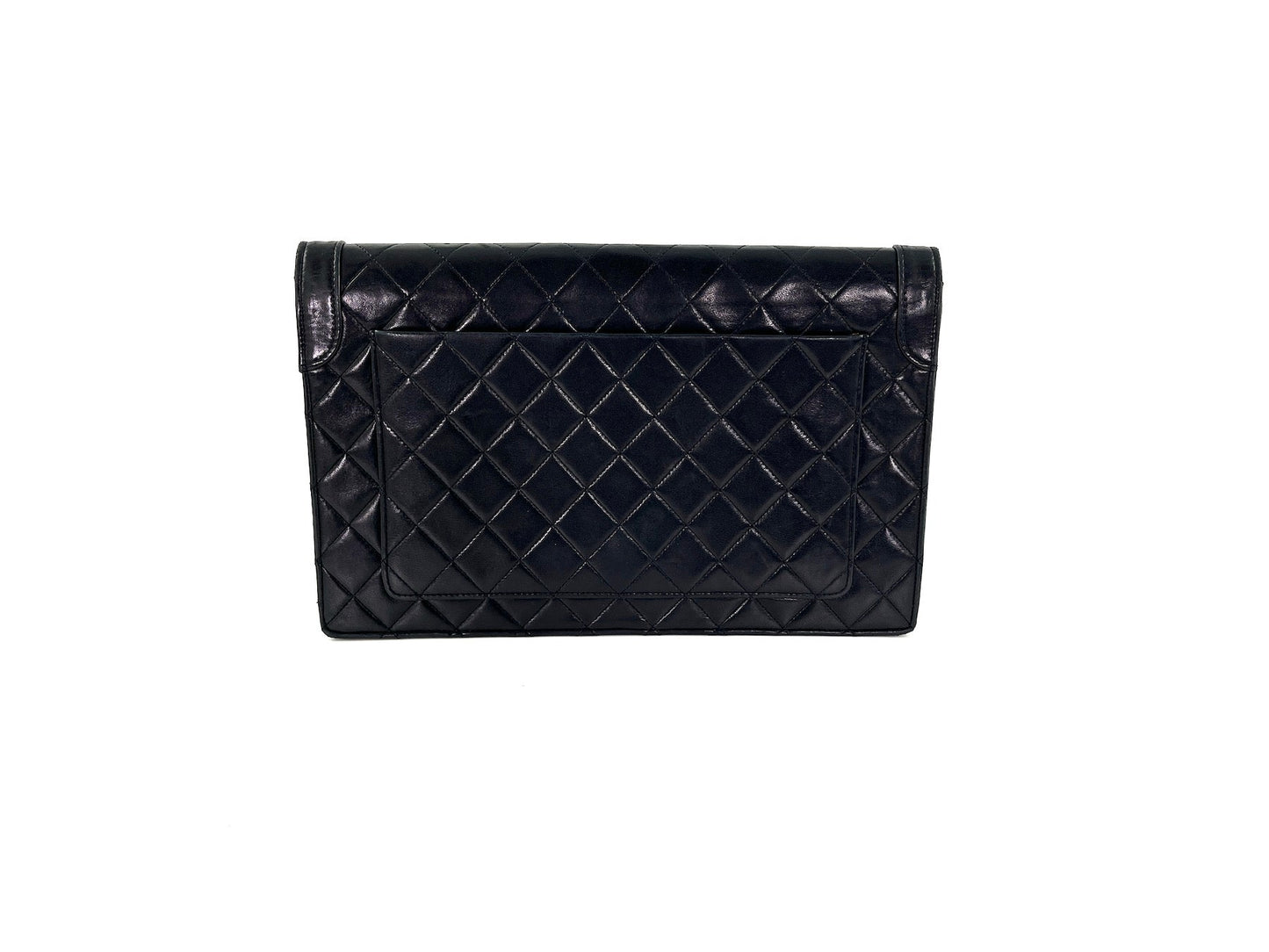 Chanel Black Leather Quilted Flap Flap Bag - Rovelle Bags