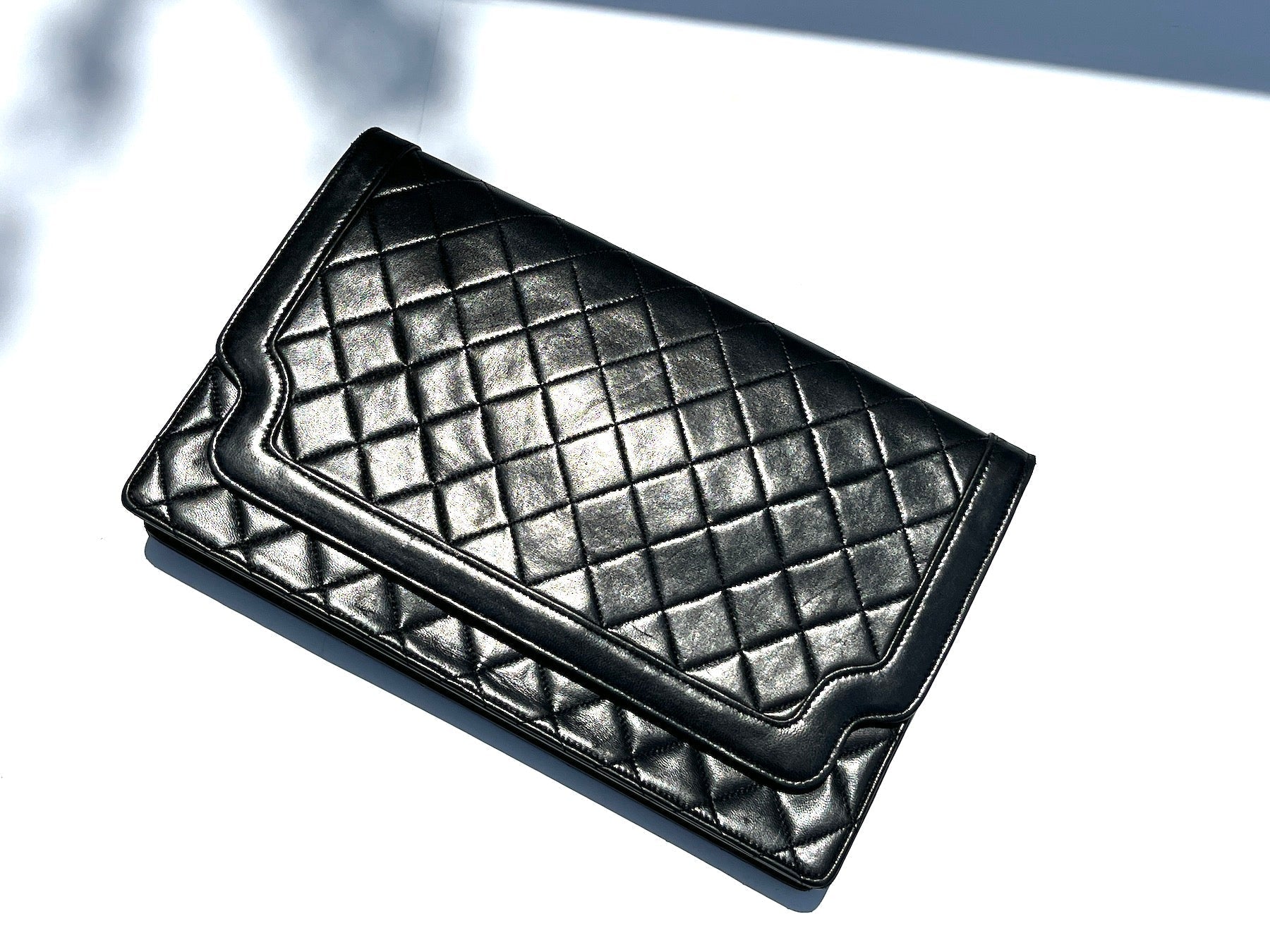 Chanel Black Leather Quilted Flap Flap Bag - Rovelle Bags