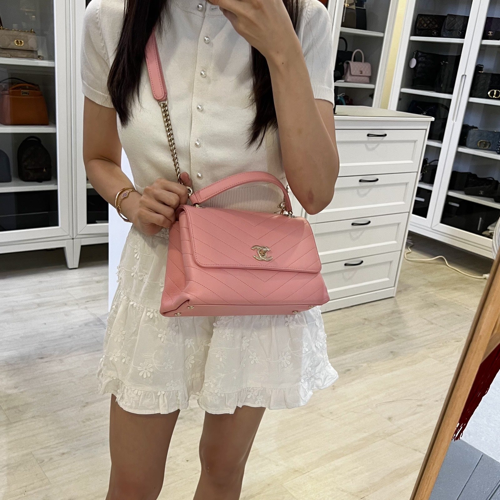 Chanel Seasonal Top Handle Flap Flap Bag - Rovelle Bags
