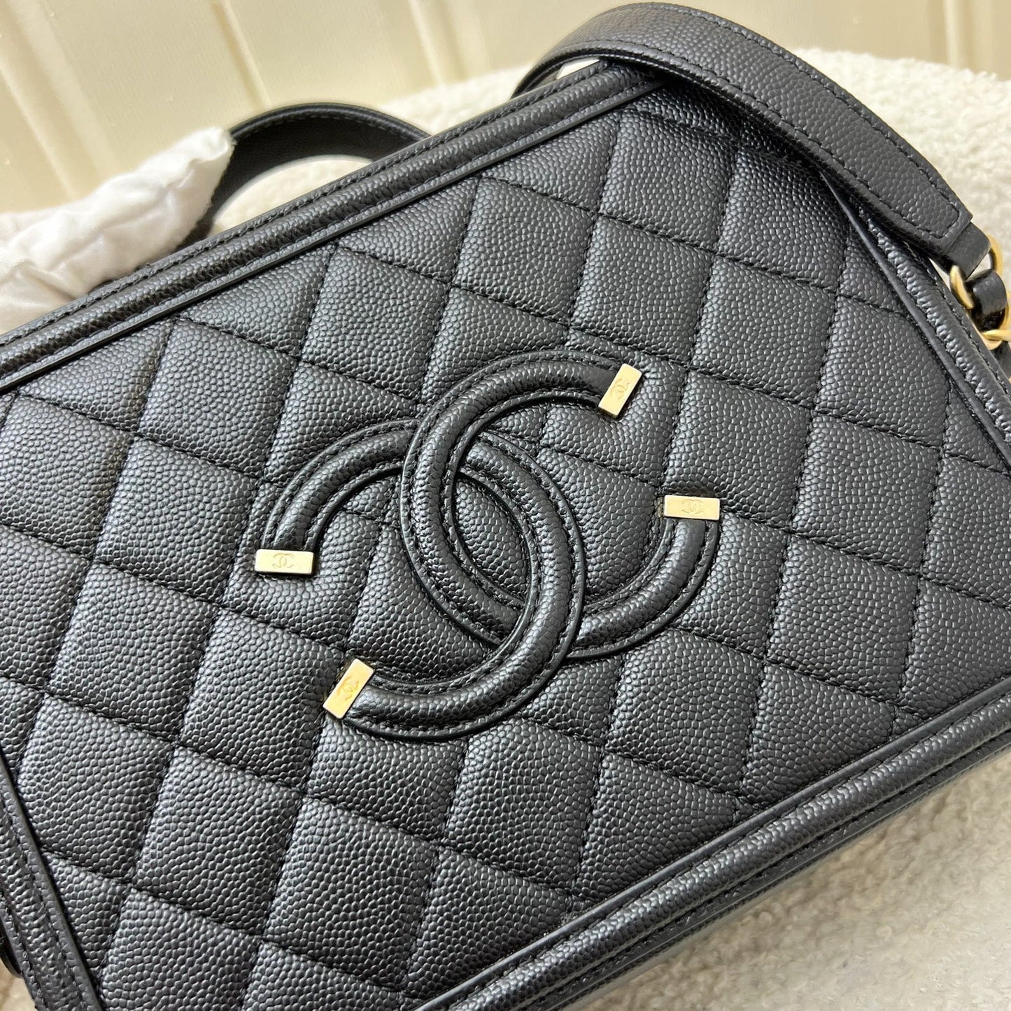 Chanel Medium Filigree Vanity Vanity Bag - Rovelle Bags