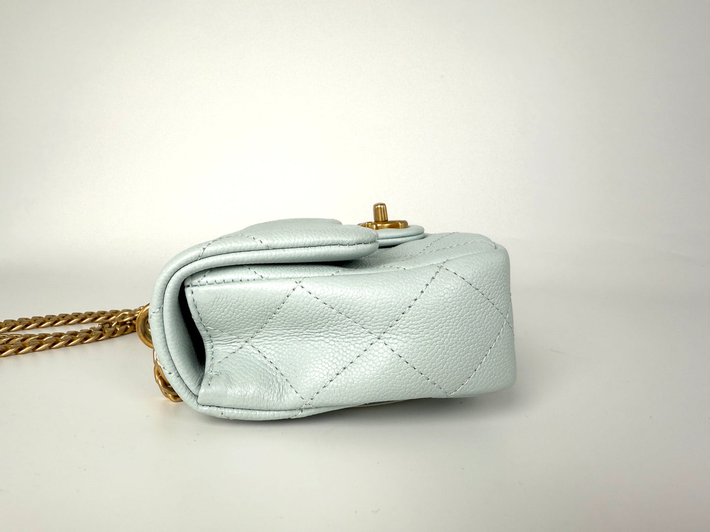 Chanel Mini Rectangular Sweetheart Quilted Caviar Flap Bag - Rovelle Bags