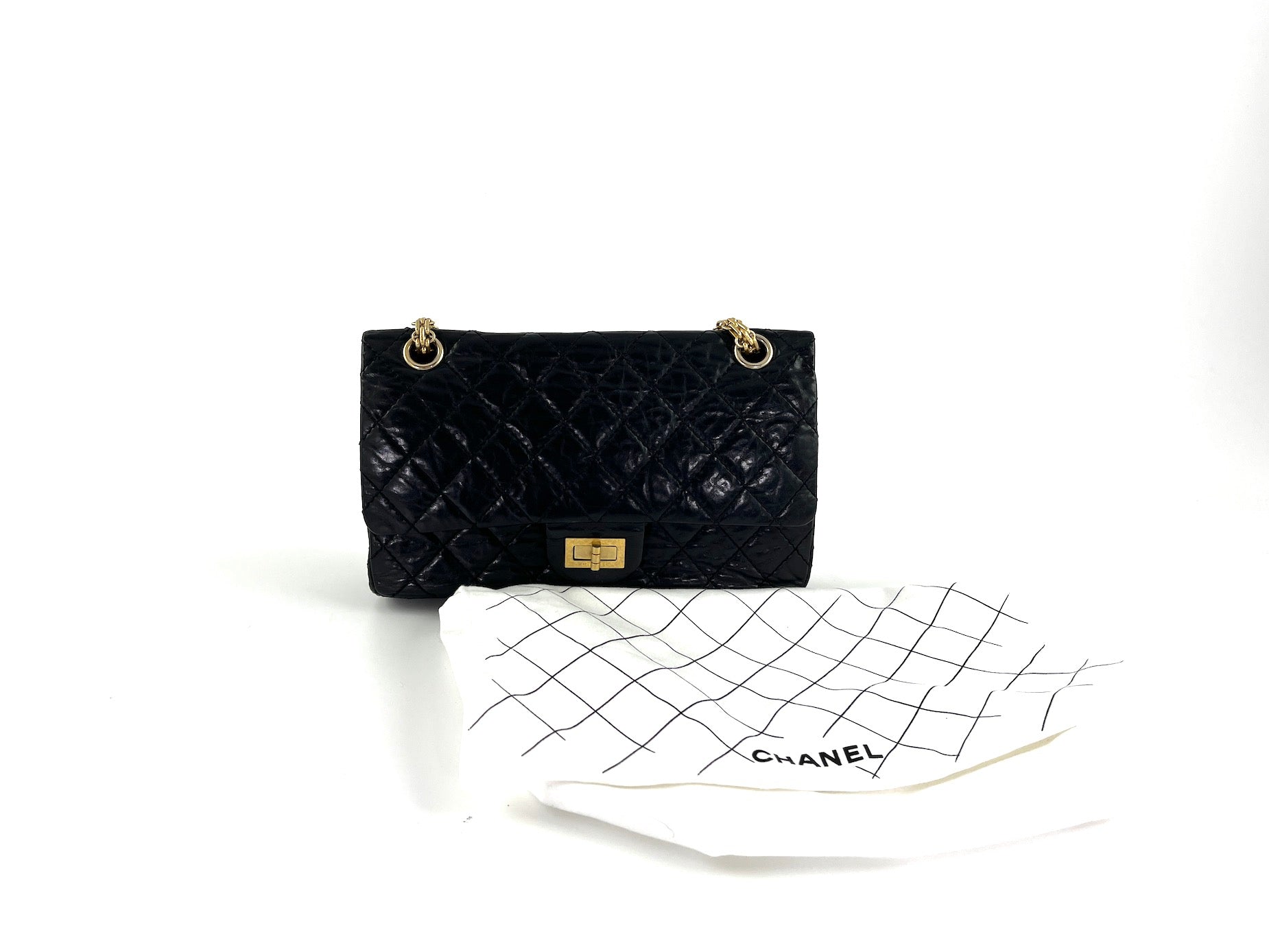 Chanel Black 225 2005 Reissue 2.55 Shoulder Bag - Rovelle Bags