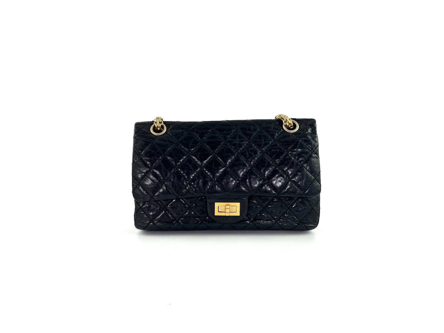 Chanel Black 225 2005 Reissue 2.55 Crossbody Bag - Rovelle Bags