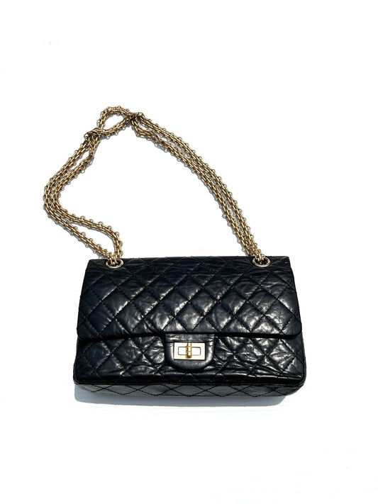 Chanel Black 225 2005 Reissue 2.55 Shoulder Bag - Rovelle Bags