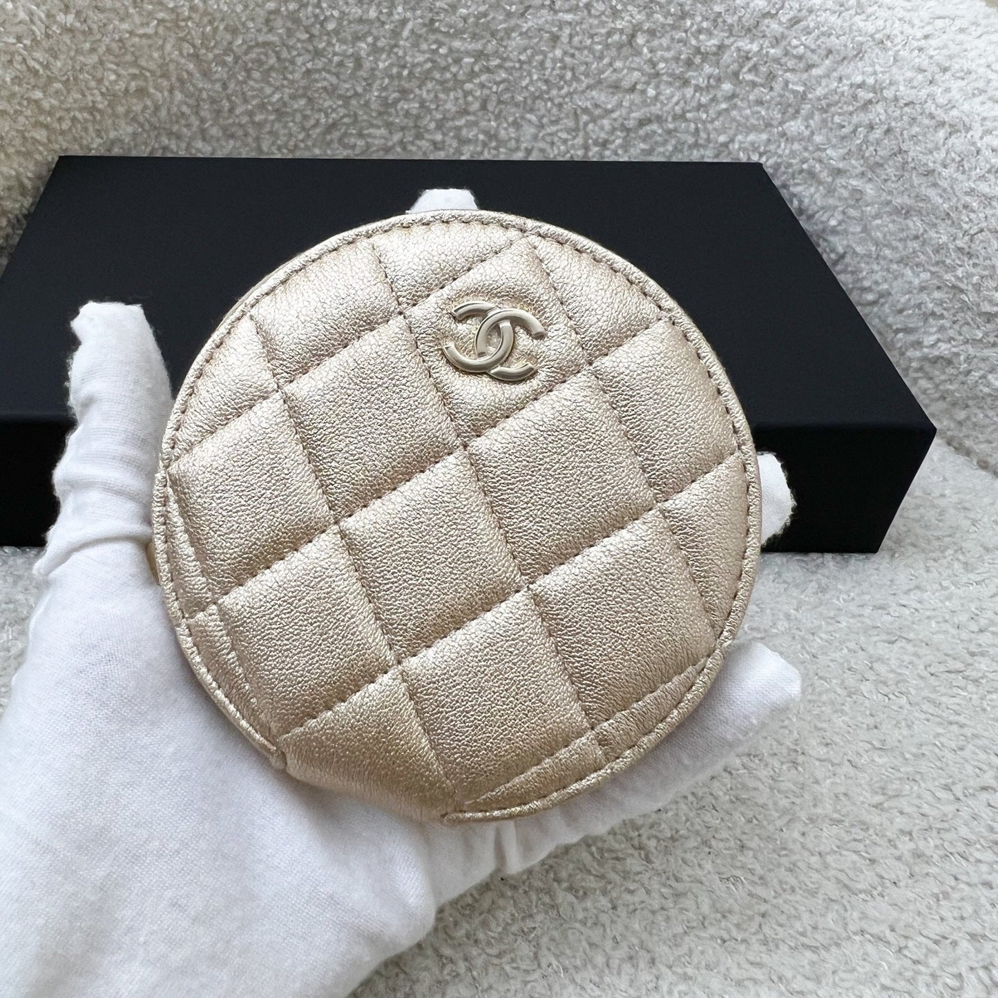 Chanel 2024 VIP Gift Round Pouch Handbag - Rovelle Bags