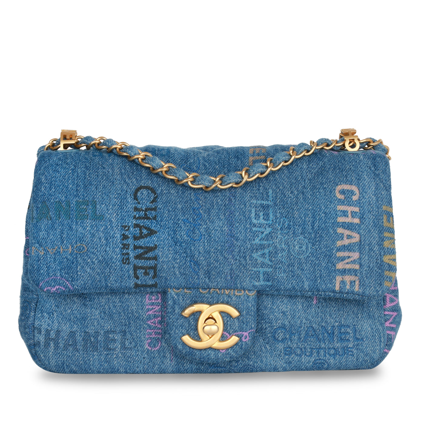 Chanel Classic Flap Leather Gold Shoulder Bag Style 9