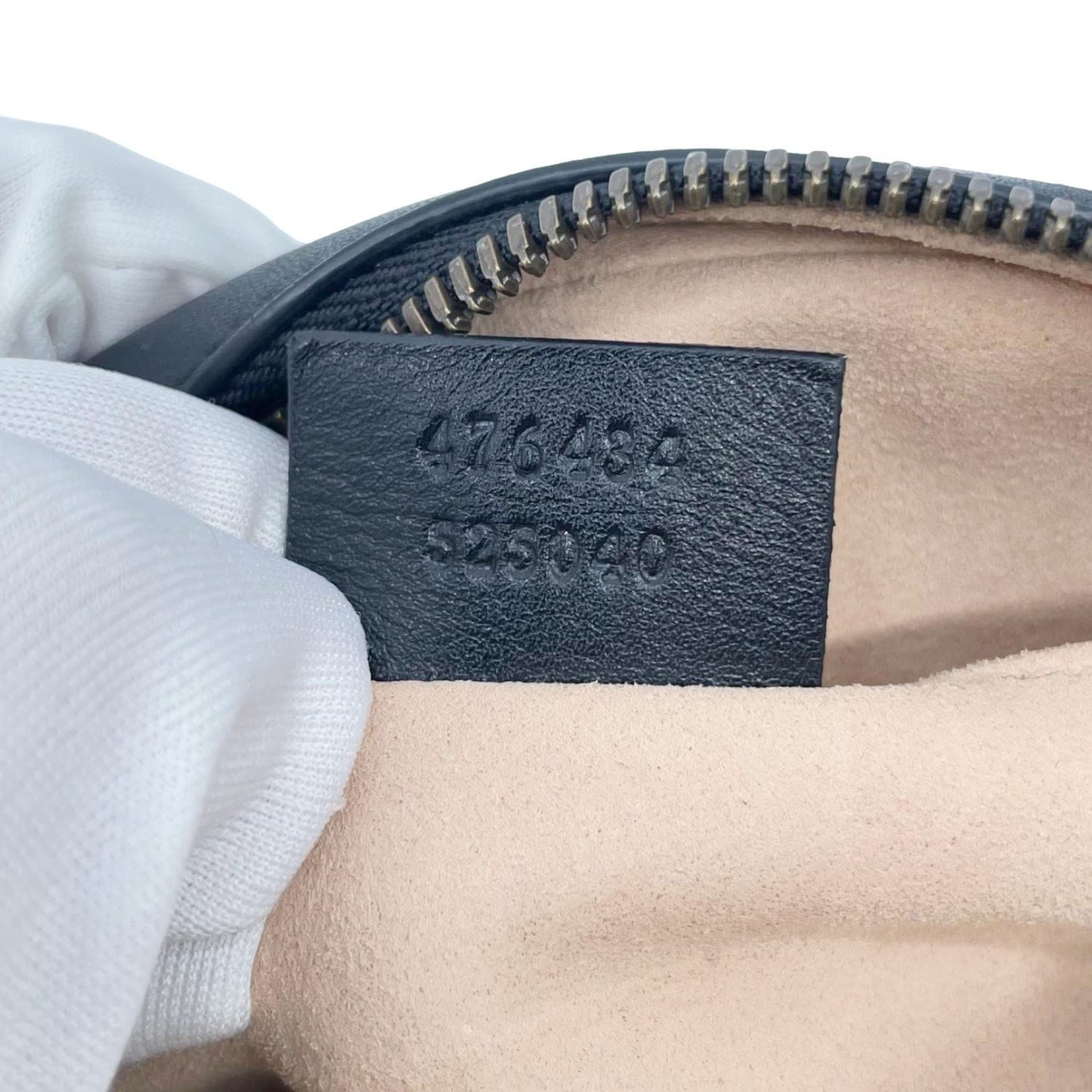 GUCCI GG Marmont Matelasse Leather Belt Bag Black 476434